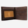 vegan passcase wallet brown inside