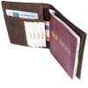 Passport Wallet Brown Cork Cards
