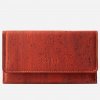 Women Cork Wallet Slim red