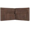 Cork Wallet With Coin Pocket Brown Inside