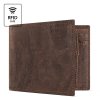 Cork Wallet With Coin Pocket Brown Open