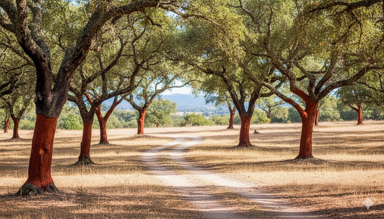 Les korkových dubů