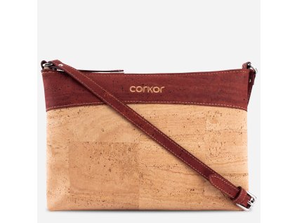 vegan crossbody red front New