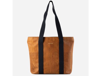 tote bag cork camel front