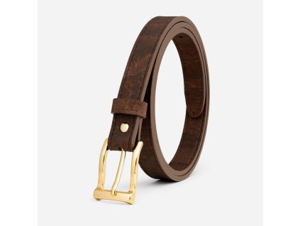 Women Cork Belt 20mm (13 16 ) Gold Buckle 1