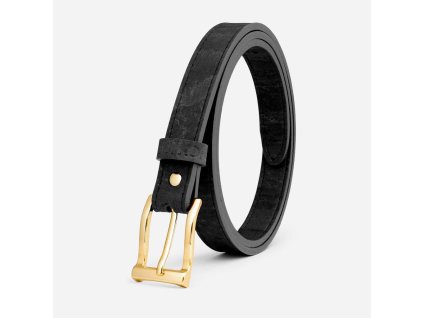 Women Cork Belt 20mm (13 16 ) Gold Buckle 13