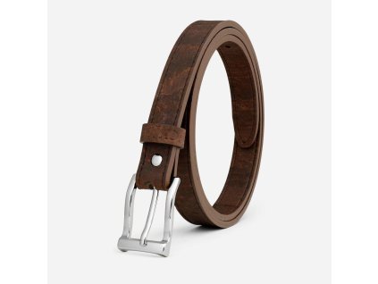 Women Cork Belt 20mm (13 16 ) Silver Buckle 1