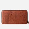 Women Cork Wallet Red Back