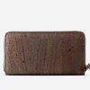 Women Cork Wallet Brown Back
