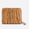 Women Cork Wallet Small Zebra back