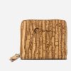 Women Cork Wallet Small Zebra front