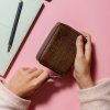 Women Cork Wallet Small Zebra hand