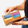 Women Cork Wallet Slim zebra notes