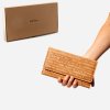 Women Cork Wallet Slim zebra packaging