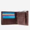 Cork Wallet With Coin Pocket Brown Open