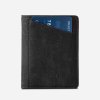 Slim Wallet Coins black front