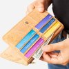 slim women wallet cork natural notes