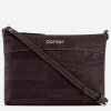 vegan crossbody brown front