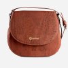 cork saddle bag red front