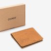 cork wallet slim camel packaging
