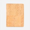 cork wallet slim light brown front