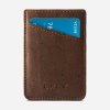 card sleeve cork wallet brown front