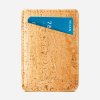 card sleeve cork wallet natural front