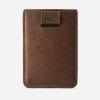 card sleeve cork wallet brown back
