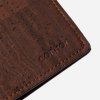 cork wallet bifold brown texture
