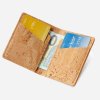 Slim Cork Wallet Natural inside