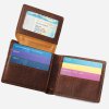 cork passcase wallet brown cards