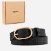 Belt Women Cork 30mm Gold Buckle 16