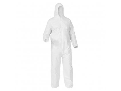 ochranny oblek biely zdravotnicky overal proti prachu a tekutinám