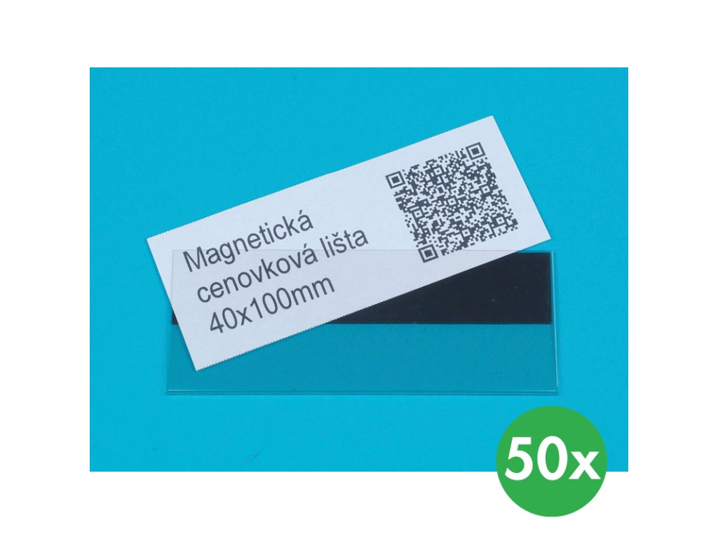 magneticka v lista 40 x 100 mm 50 ks 116179