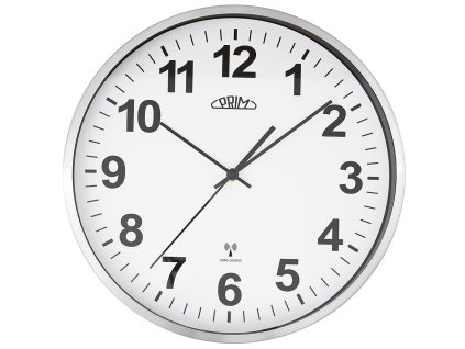 kovove hodiny stribrne prim radio control 303 x 45 mm 137415