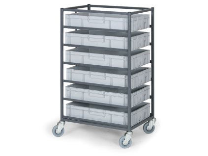 vozik na prepravky jednorady s prepravkami 6 pater 1298