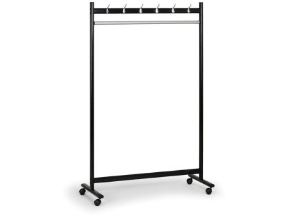 kovovy radovy vesak s kolecky jednostranny 1312