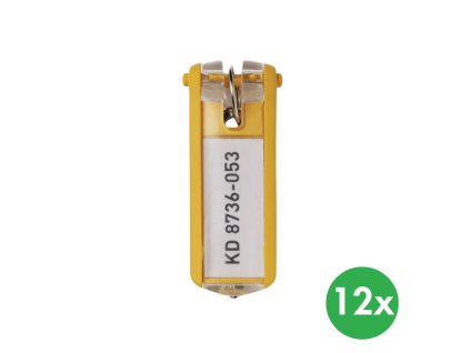 key clip klicenka 12 ks zluta 115667