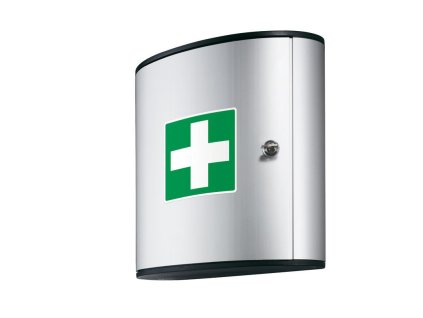 hlinikova lekarnicka na zed 28 x 30 x 12 cm s naplni din 13157 12939