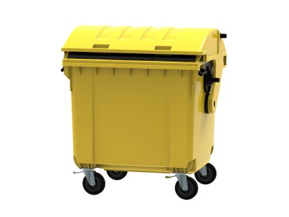 plastovy kontejner na trideni odpadu cle 1100 zluty 18628