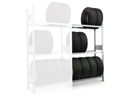 regal na pneumatiky 2500 x 1300 x 400 mm pristavny 5596