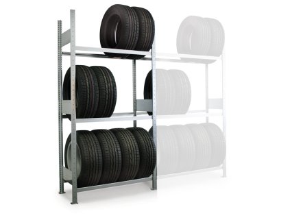 regal na pneumatiky 2500 x 1000 x 400 mm zakladni 5591