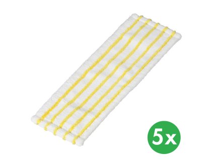 plochy mop na podlahu mikromop bilo zluty 44 5 x 15 cm 5 ks 116071