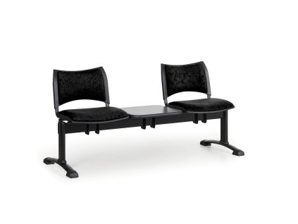 calounena lavice do cekaren smart 2 sedak se stolkem cerna cerne nohy 24335