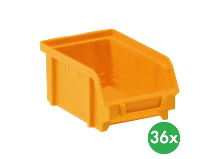 plastove boxy basic 103 x 166 x 73 mm 36 ks zlutooranzova 115151