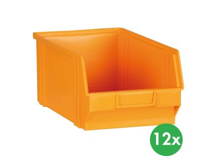 plastove boxy basic 305 x 480 x 177 mm 12 ks zlutooranzova 115159