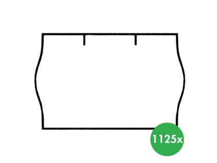 etikety 25 x 16 mm 36 ks bila 116377