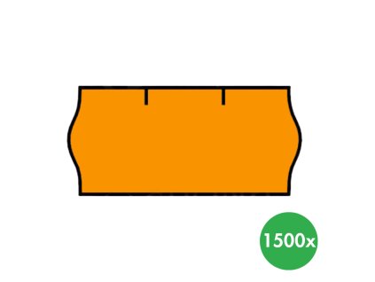 etikety 26 x 12 mm 36 ks signalni oranzova 116373