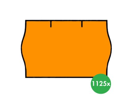 etikety 25 x 16 mm 36 ks signalni oranzova 116375