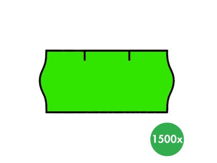 etikety 26 x 12 mm 36 ks signalni zelena 116374